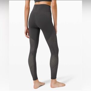 Lululemon Reveal 7/8 Tight *Digi Rain -  Graphite Grey sz 4